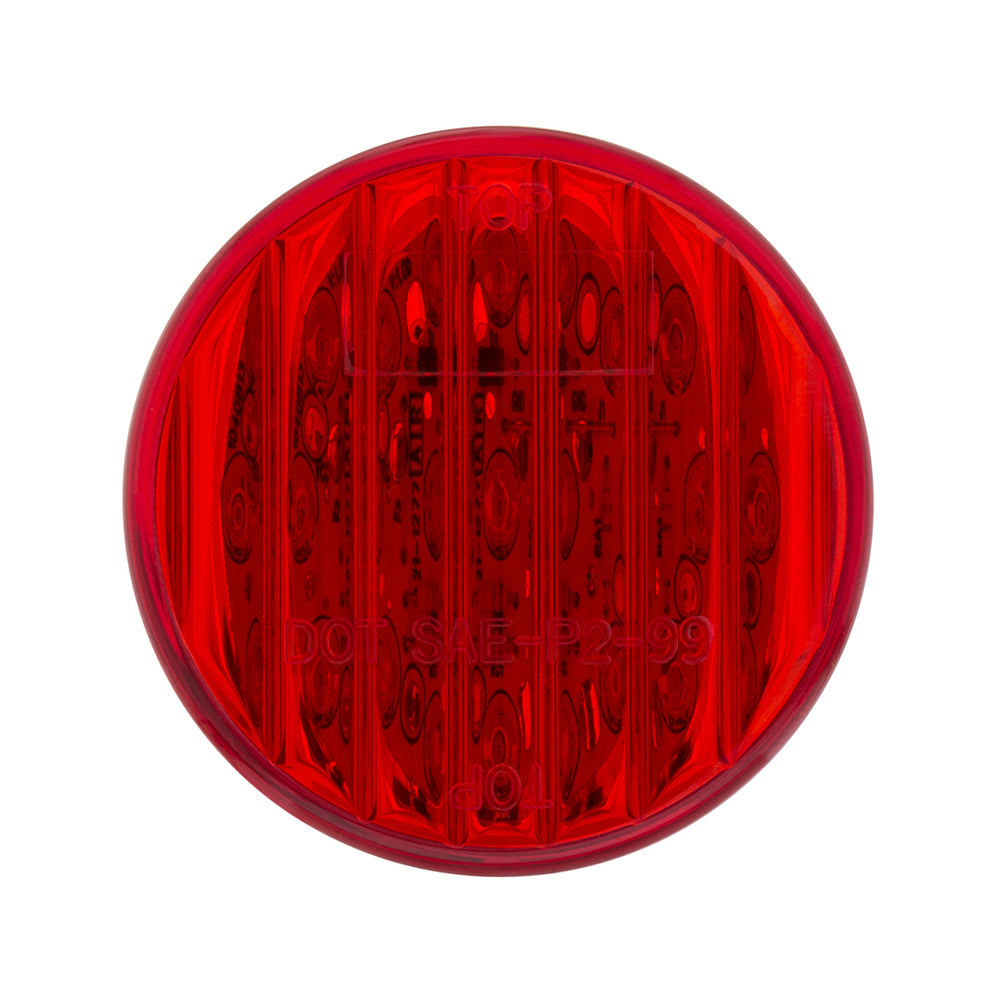 9 LED 2" Round Light (Clearance/Marker) - Red LED/Red Lens - View 2