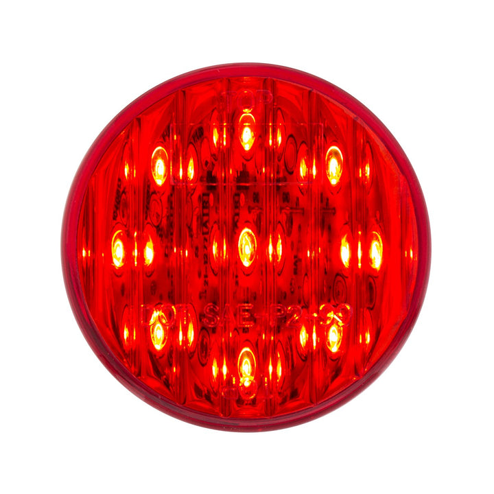 9 LED 2" Round Light (Clearance/Marker) - Red LED/Red Lens (Bulk) - View 6