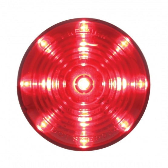 13 LED 2.5" Round Roadster Light (Clearance/Marker) - Red LED/Red Lens - View 1