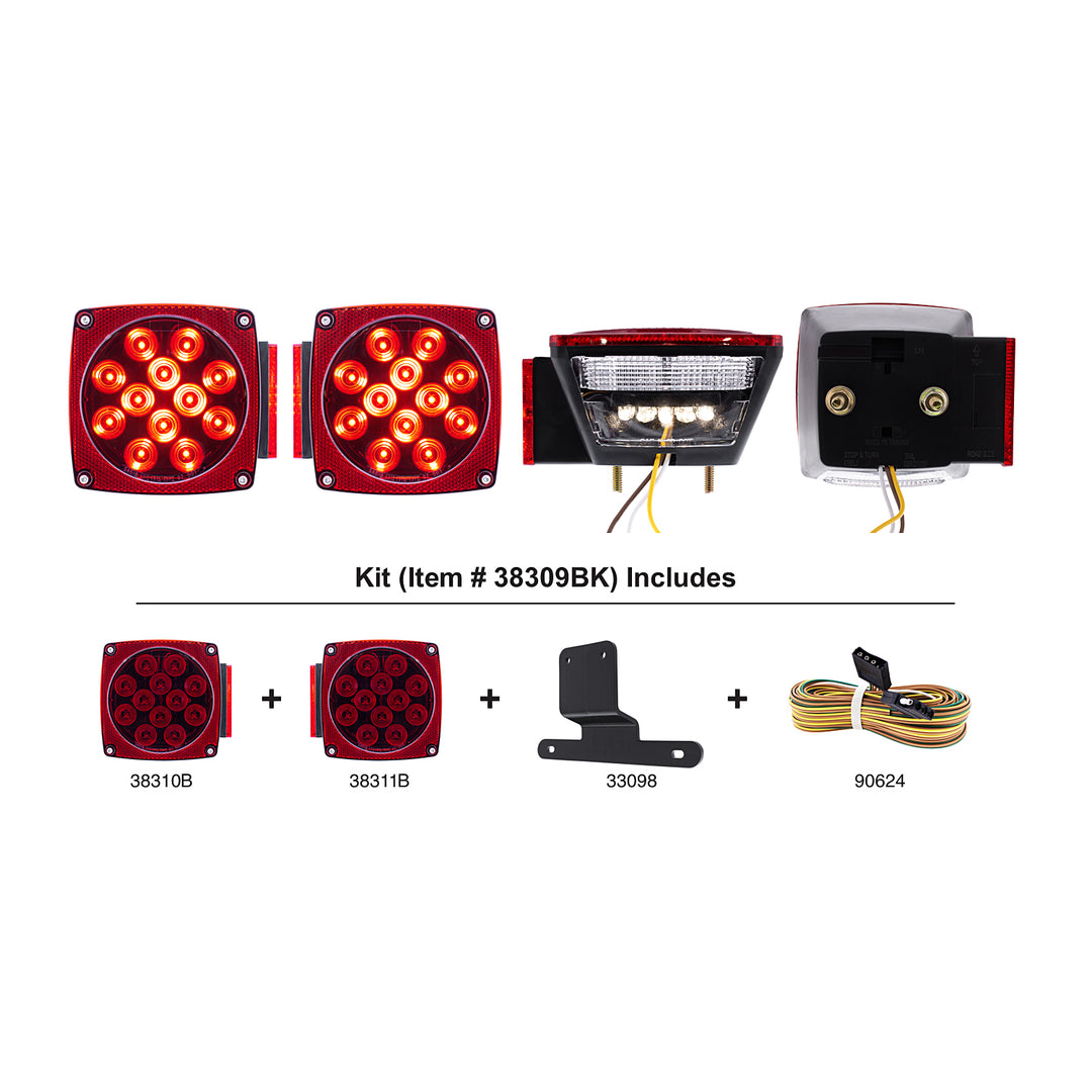 Over 80" Wide LED Submersible Combination Tail Light Kit - View 14