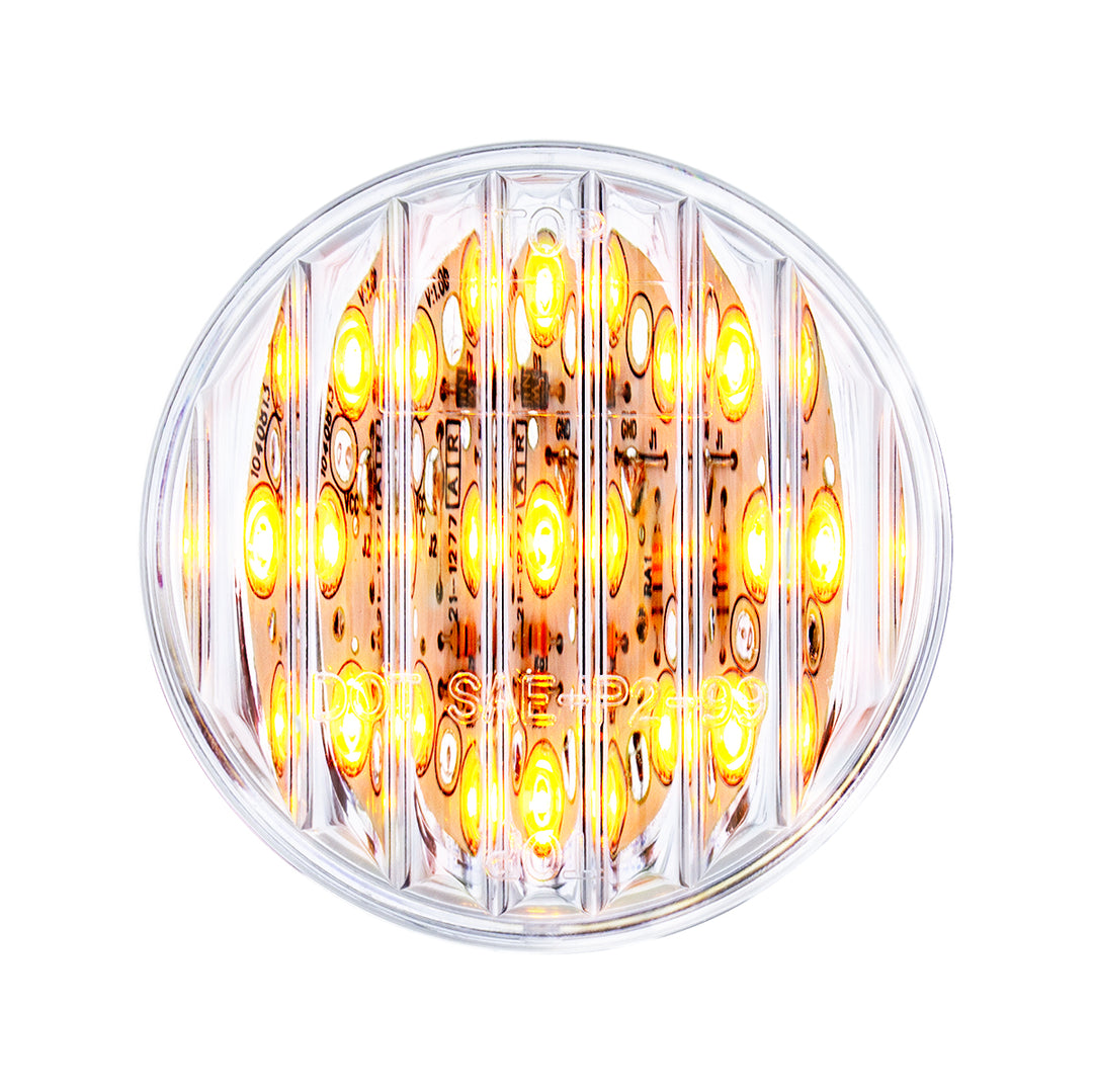 9 LED 2" Round Light (Clearance/Marker) - Amber LED/Clear Lens (Bulk) - View 1