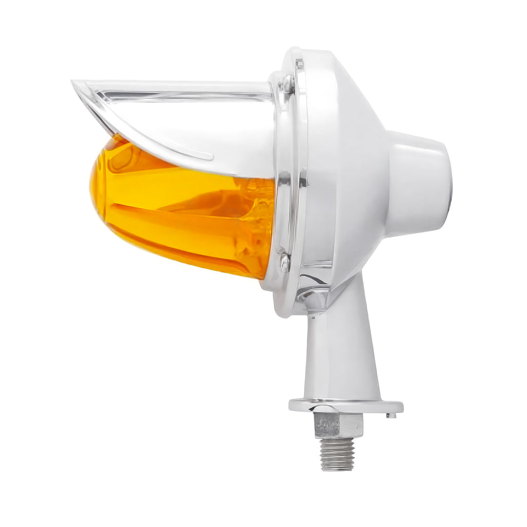 11 LED 1-1/8" Arm Watermelon Honda Light Kit With Visor - Amber LED/Amber Lens - View 3