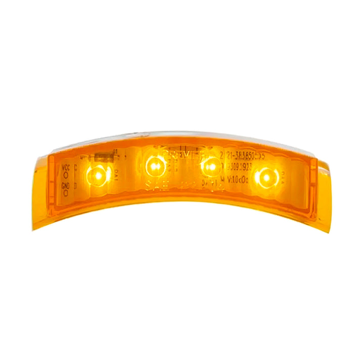 4 LED Headlight Turn Signal Light - Amber LED/Amber Lens - View 1