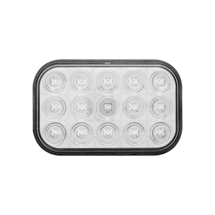 15 LED Rectangular Turn Signal Light - Amber LED/Clear Lens - View 2