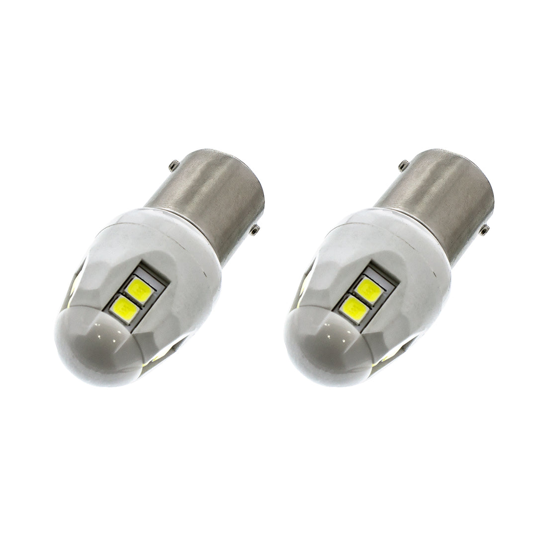 High Power 8 LED 1156 Type Bulb - White (Card of 2) - View 2