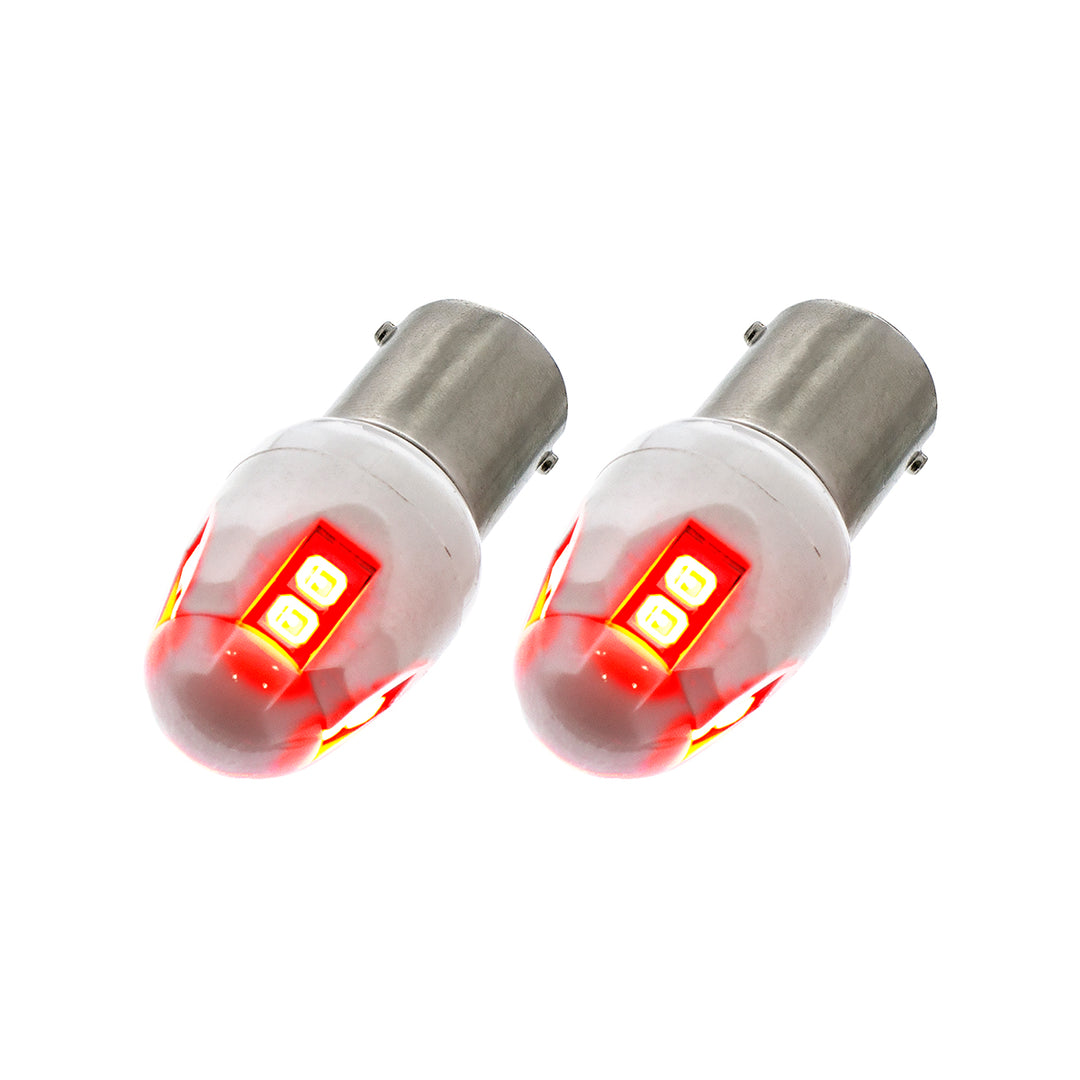 High Power 8 LED 1156 Type Bulb - Red (Card of 2) - View 1