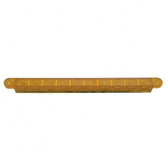 10 LED 9" Turn Signal Light Bar - Amber LED/Amber Lens - View 2
