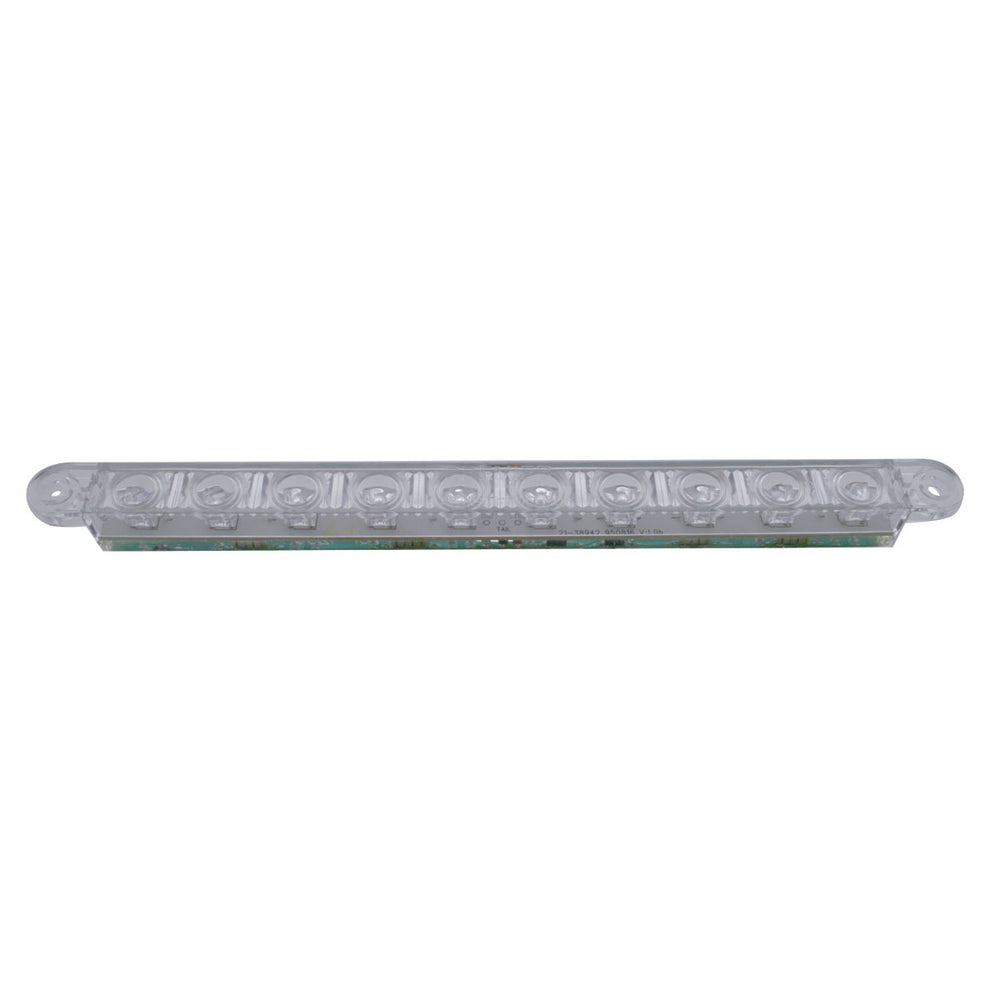 10 LED 9" Light Bar (Stop, Turn & Tail) - Red LED/Clear Lens (Bulk) - View 2