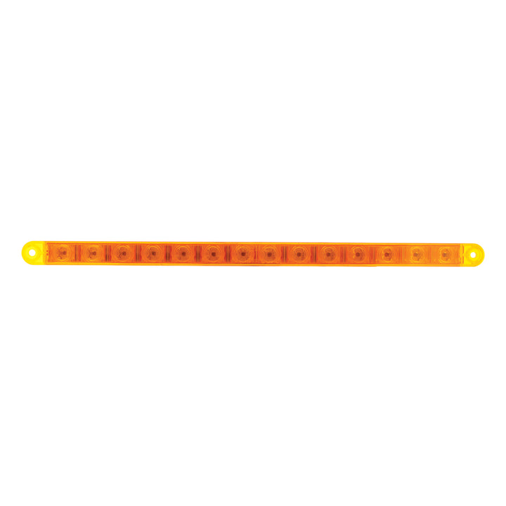 14 LED 12" Turn Signal Light Bar - Amber LED/Amber Lens - View 2