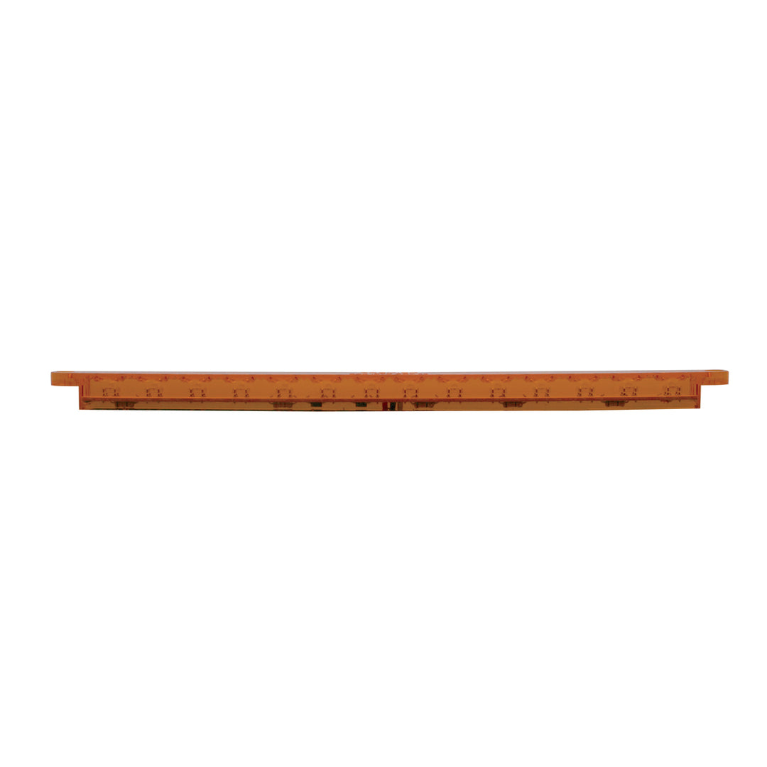 14 LED 12" Turn Signal Light Bar - Amber LED/Amber Lens - View 4