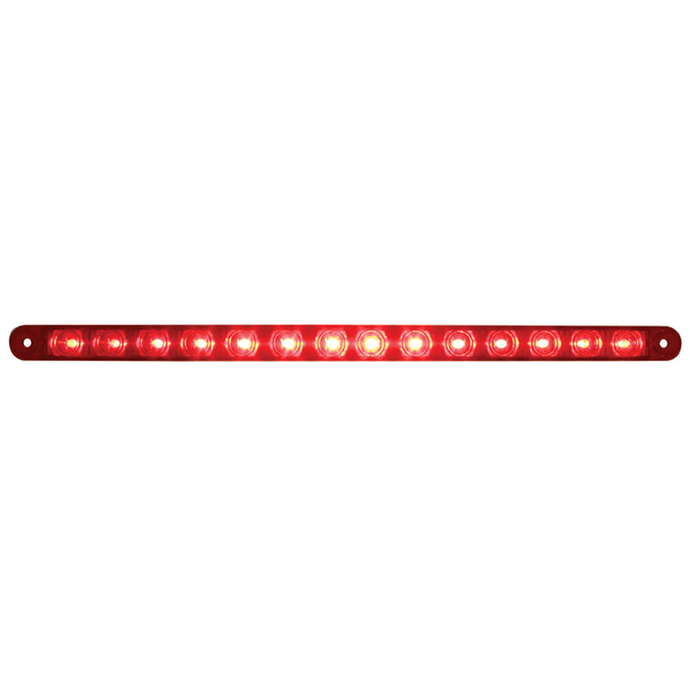 14 LED 12" Light Bar (Stop, Turn & Tail) - Red LED/Red Lens - View 2