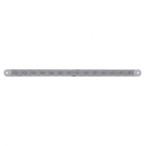 14 LED 12" Light Bar (Stop, Turn &amp; Tail) - Red LED/Clear Lens - View 2