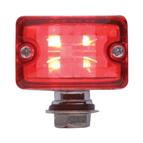 4 LED Small Rod Light - Red LED/Red Lens - View 3