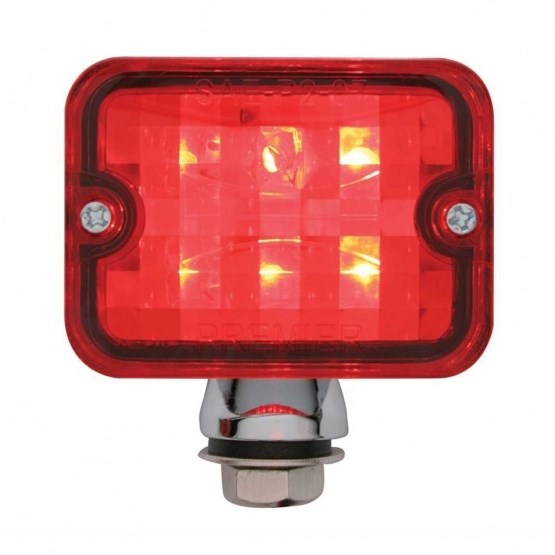 6 LED Medium Rod Light - Red LED/Red Lens - View 7