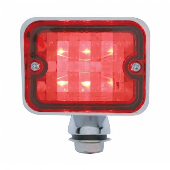 6 LED Large Rod Light - Red LED/Red Lens - View 3