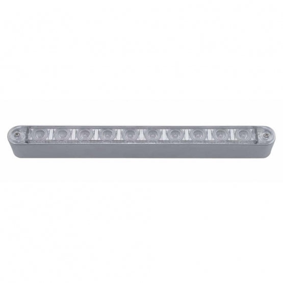 10 LED 9" Light Bar With Bezel (Stop, Turn & Tail) - Red LED/Clear Lens - View 2