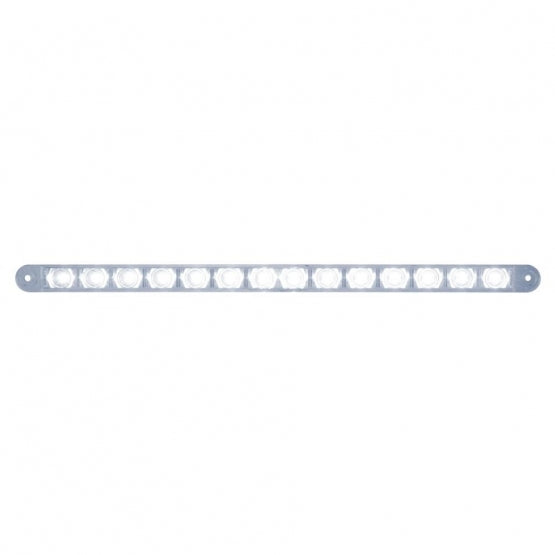 14 LED 12" Auxiliary Strip Light - White LED/Clear Lens (Bulk) - View 1