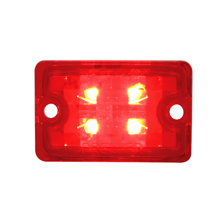 4 LED Small Rod Light Only - Red LED/Red Lens (Bulk) - View 1