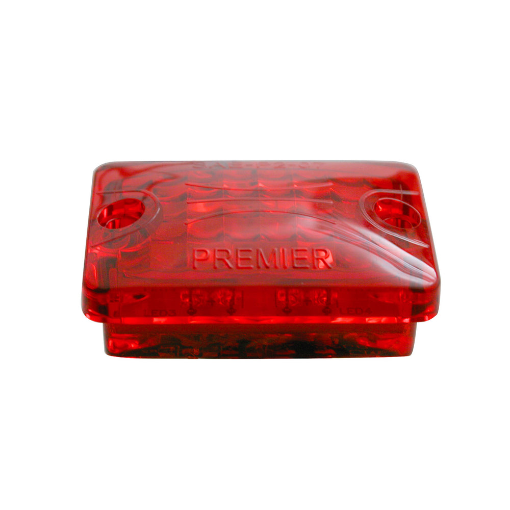 4 LED Small Rod Light Only - Red LED/Red Lens (Bulk) - View 2