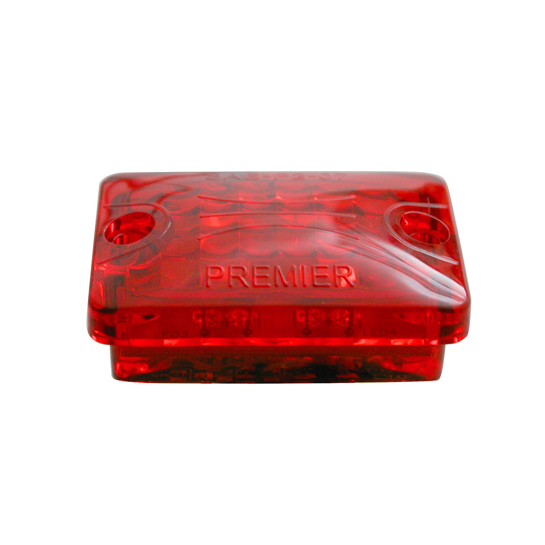 4 LED Small Rod Light Only - Red LED/Red Lens (Bulk) - View 2