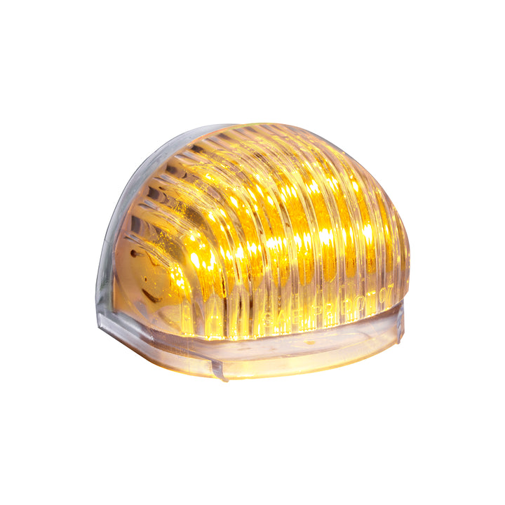 5 LED Dual Function Guide Headlight Turn Signal Light - Amber LED/Clear Lens (Bulk) - View 3