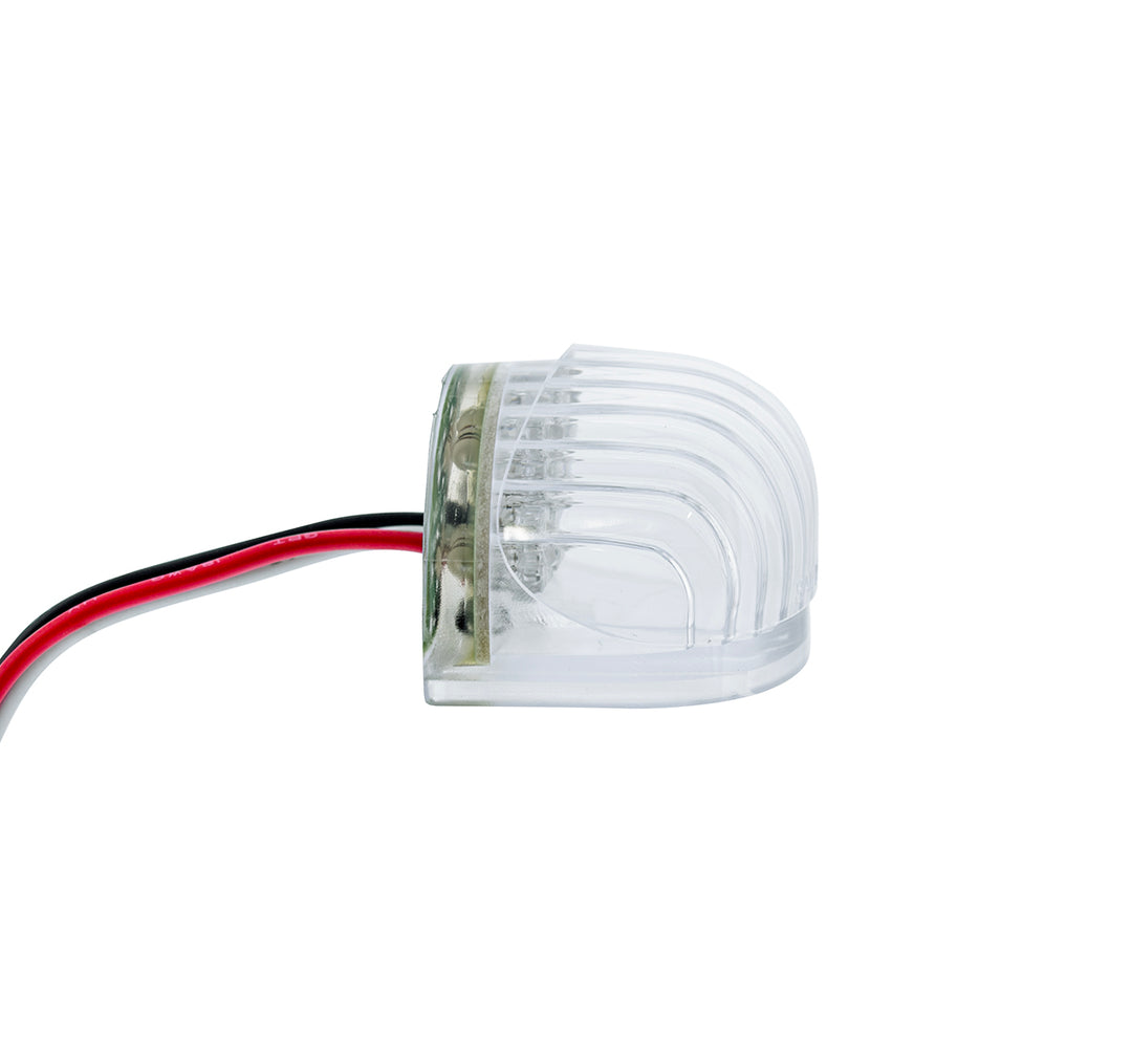 5 LED Dual Function Guide Headlight Turn Signal Light - Amber LED/Clear Lens (Bulk) - View 5