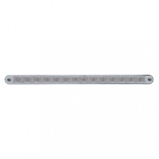 14 LED 12" Light Bar With Bezel (Stop, Turn &amp; Tail) - Red LED/Clear Lens - View 1