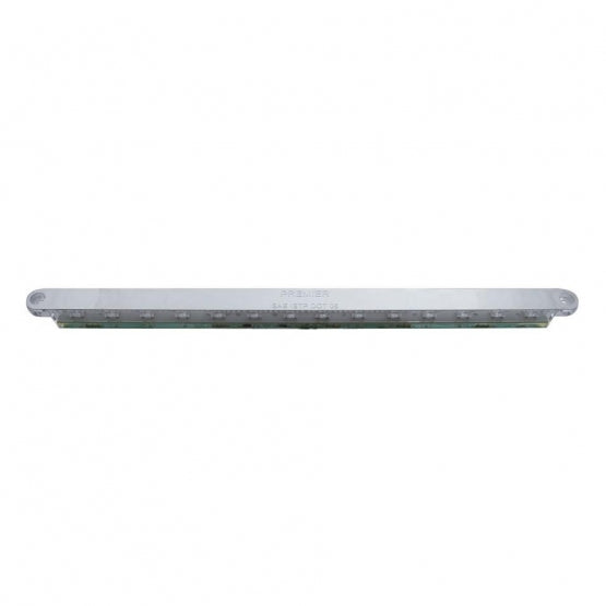 14 LED 12" Auxiliary strip Light - Red LED/Chrome Lens (Bulk) - View 2