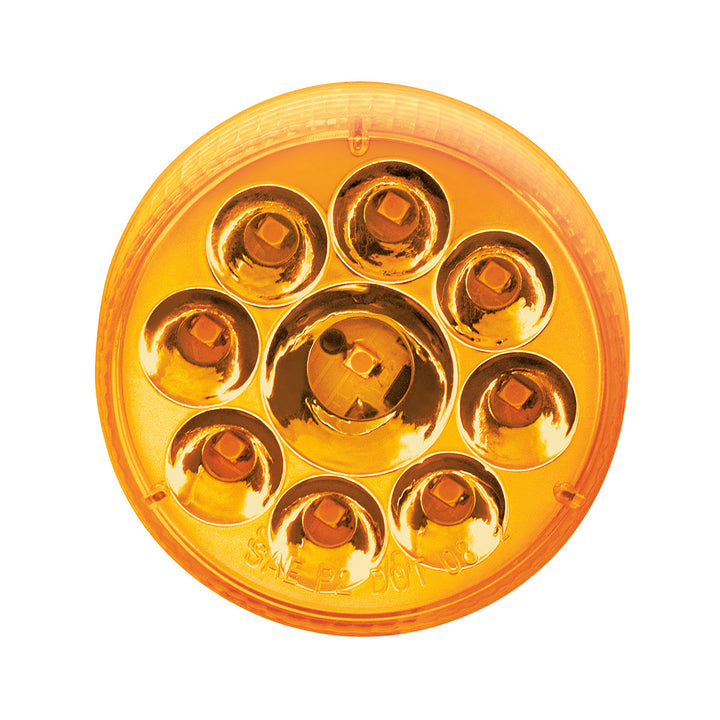 9 LED 2.5" Round Pure Reflector Light Kit (Clearance/Marker) - Amber LED/Amber Lens - View 5