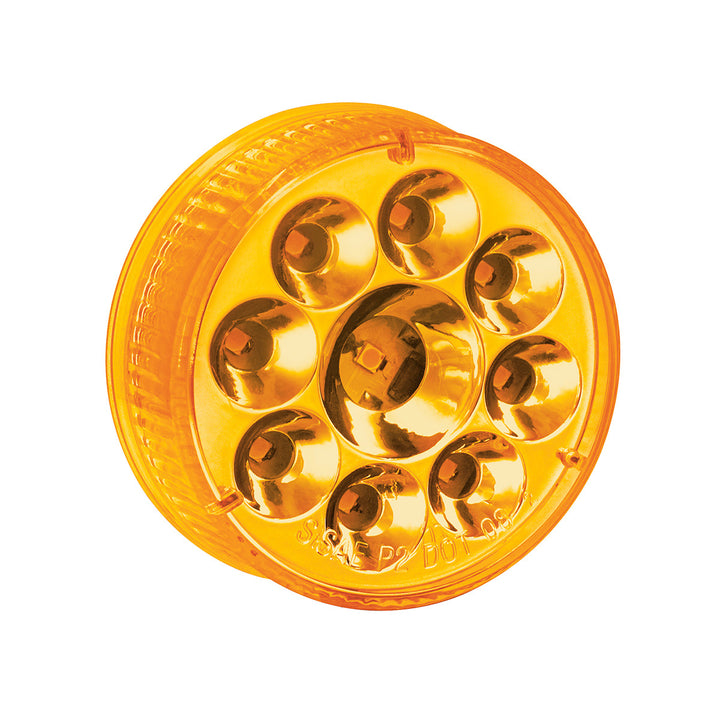 9 LED 2.5" Round Pure Reflector Light Kit (Clearance/Marker) - Amber LED/Amber Lens - View 9