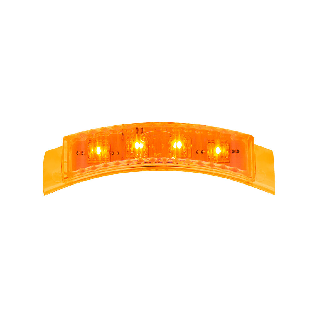 4 LED Dual Function Headlight Turn Signal Light - Amber LED/Amber Lens (Bulk) - View 1