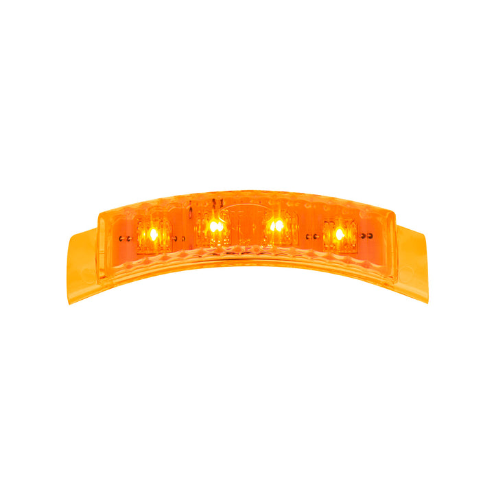 4 LED Dual Function Headlight Turn Signal Light - Amber LED/Amber Lens (Bulk) - View 1