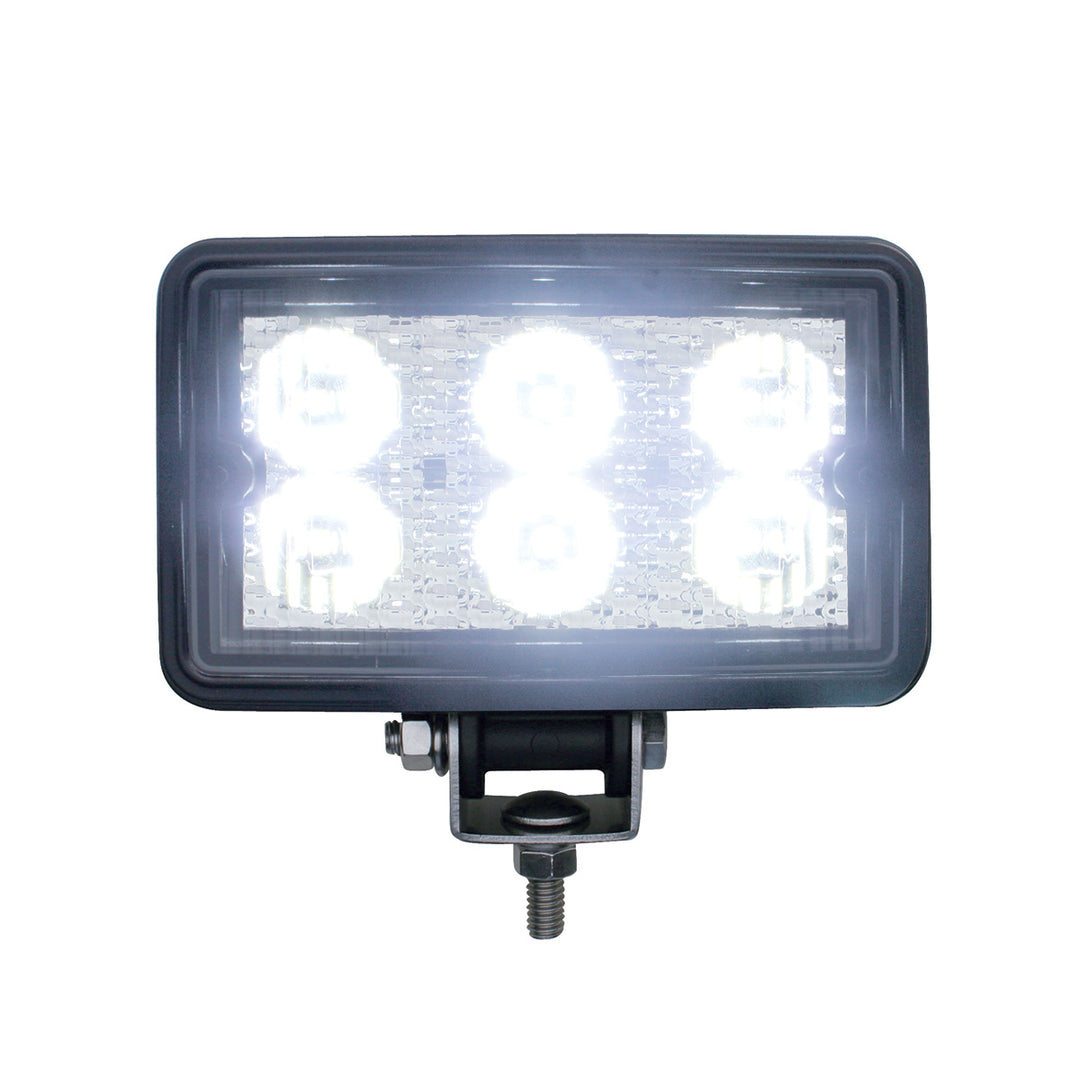 6 High Power 3 Watt LED Rectangular Work Light (Retail) - View 1
