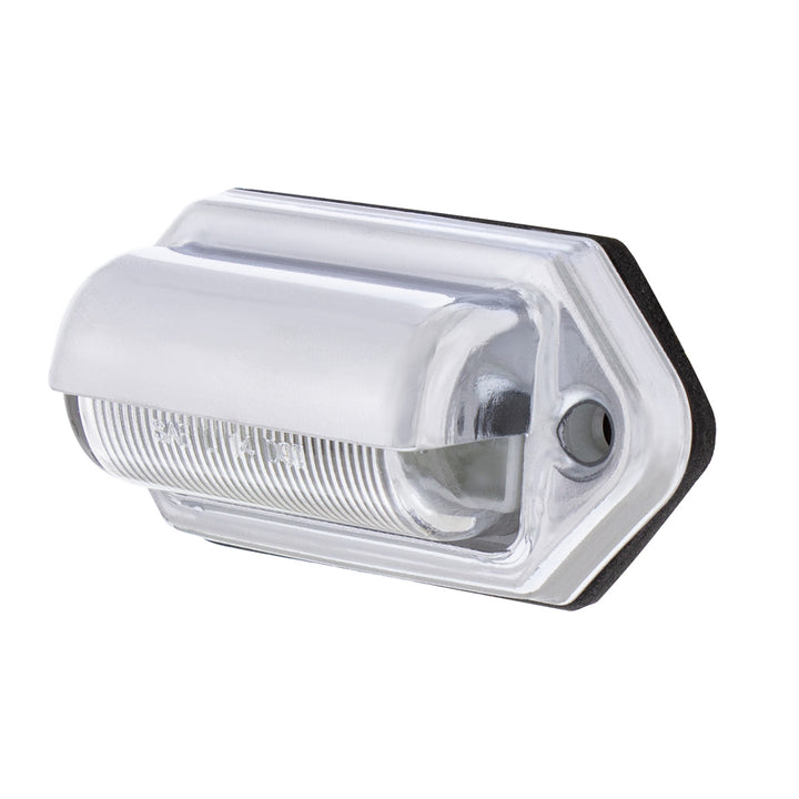 2 White LED Chrome License Plate Light/Utility Light - Competition Series - View 4