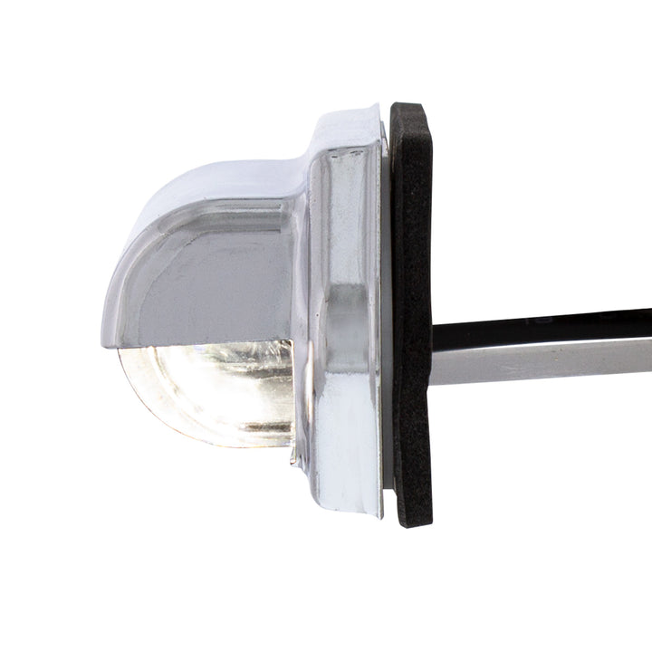 2 White LED Chrome License Plate Light/Utility Light - Competition Series - View 5