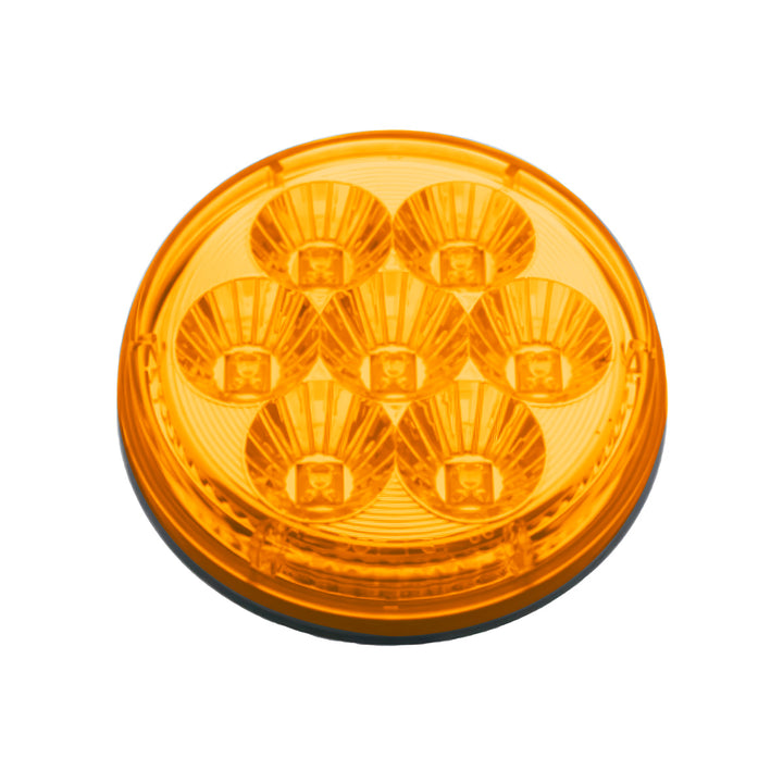 7 LED 4" Reflector Turn Signal Light - Amber LED/Amber Lens - View 3