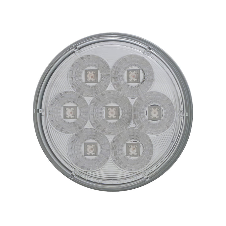 7 LED 4" Reflector Turn Signal Light - Amber LED/Clear Lens - View 2