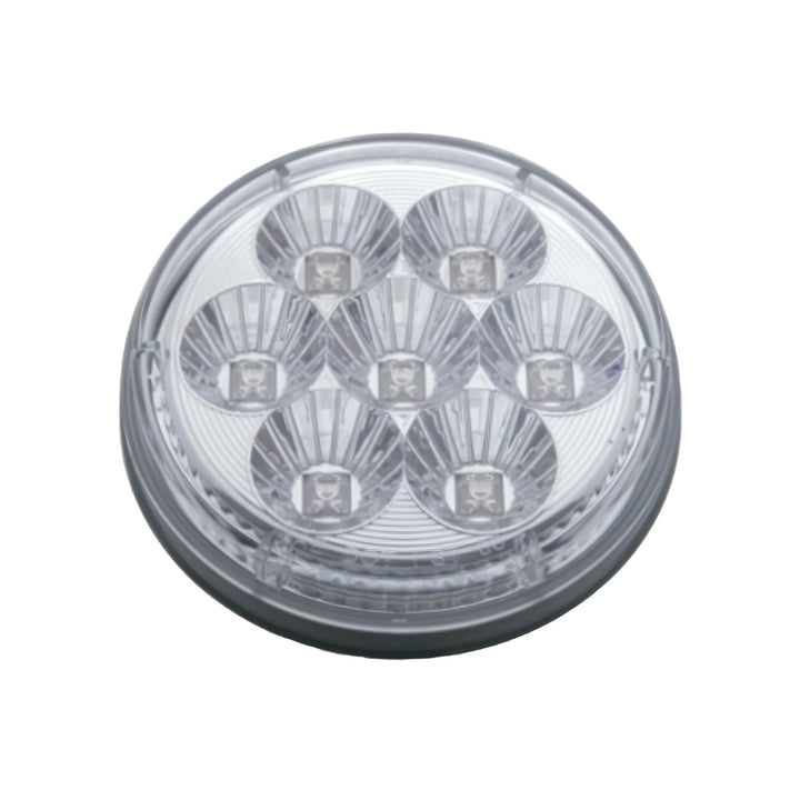 7 LED 4" Reflector Turn Signal Light - Amber LED/Clear Lens - View 3