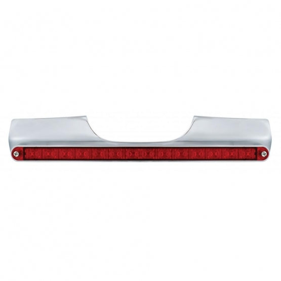 Motorcycle Rear Signal Light Bar With 14 LED 12" Light Bar - Red LED/Red Lens - View 2