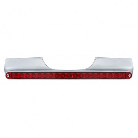 Motorcycle Rear Signal Light Bar With 19 LED 12" Light Bar - Red LED/Red Lens - View 1