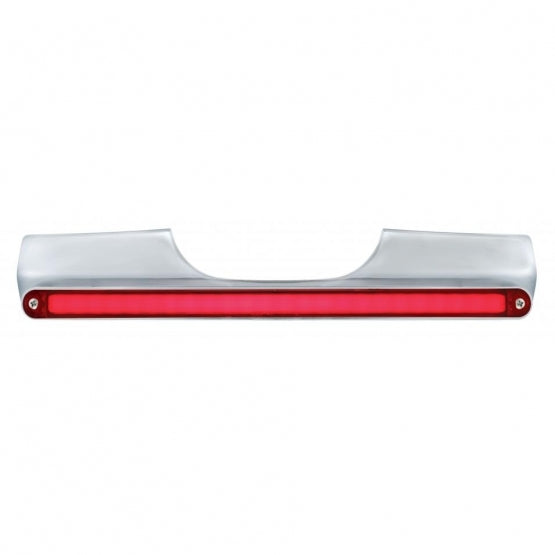 Motorcycle Rear Signal Light Bar With 24 LED 12" GloLight Bar - Red LED/Red Lens - View 1