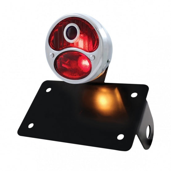 SS 1928 DUO Lamp &amp; Blue Dot Style Tail Light Assembly With Horizontal Mounting Bracket For Motorcycle - View 1