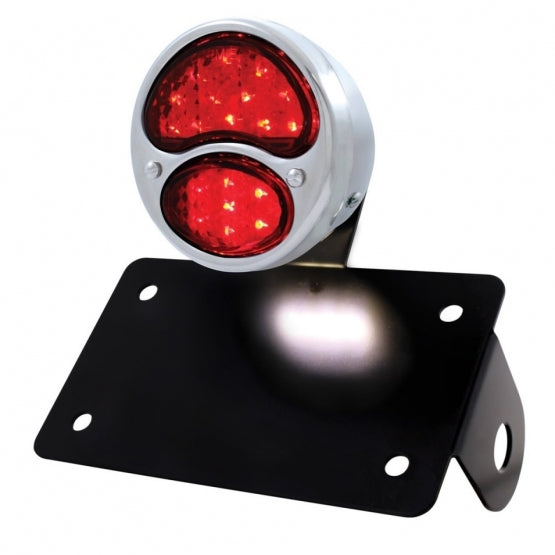 SS 1928 Ford Model A Style LED Tail Light Assembly With Horizontal Mounting Bracket For Motorcycle - View 1