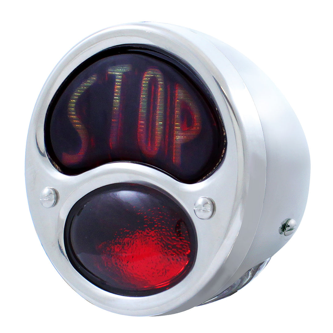 STOP Script 12V Tail Light Assembly With SS Housing For 1928-31 Ford Model A - L/H - View 1