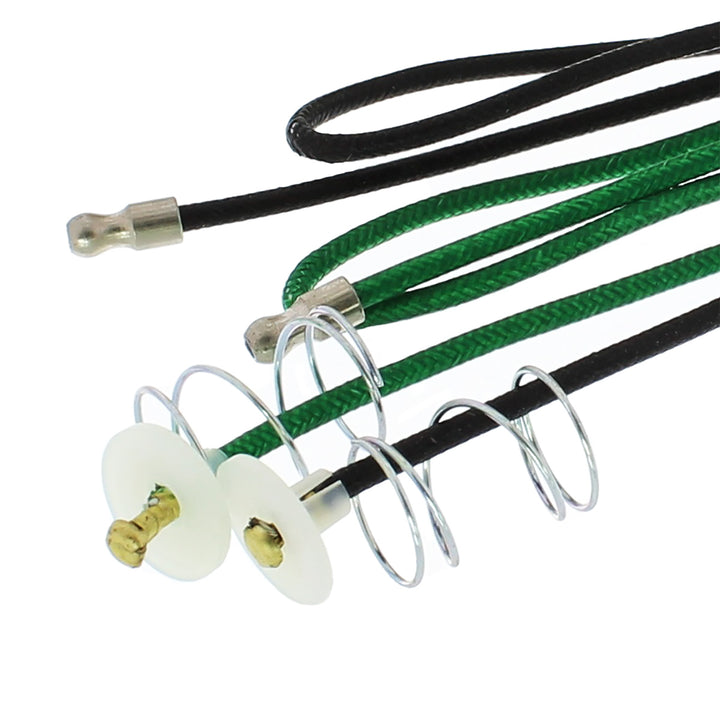 Black &amp; Green Cloth Pigtail For Single Contact Sockets - View 2