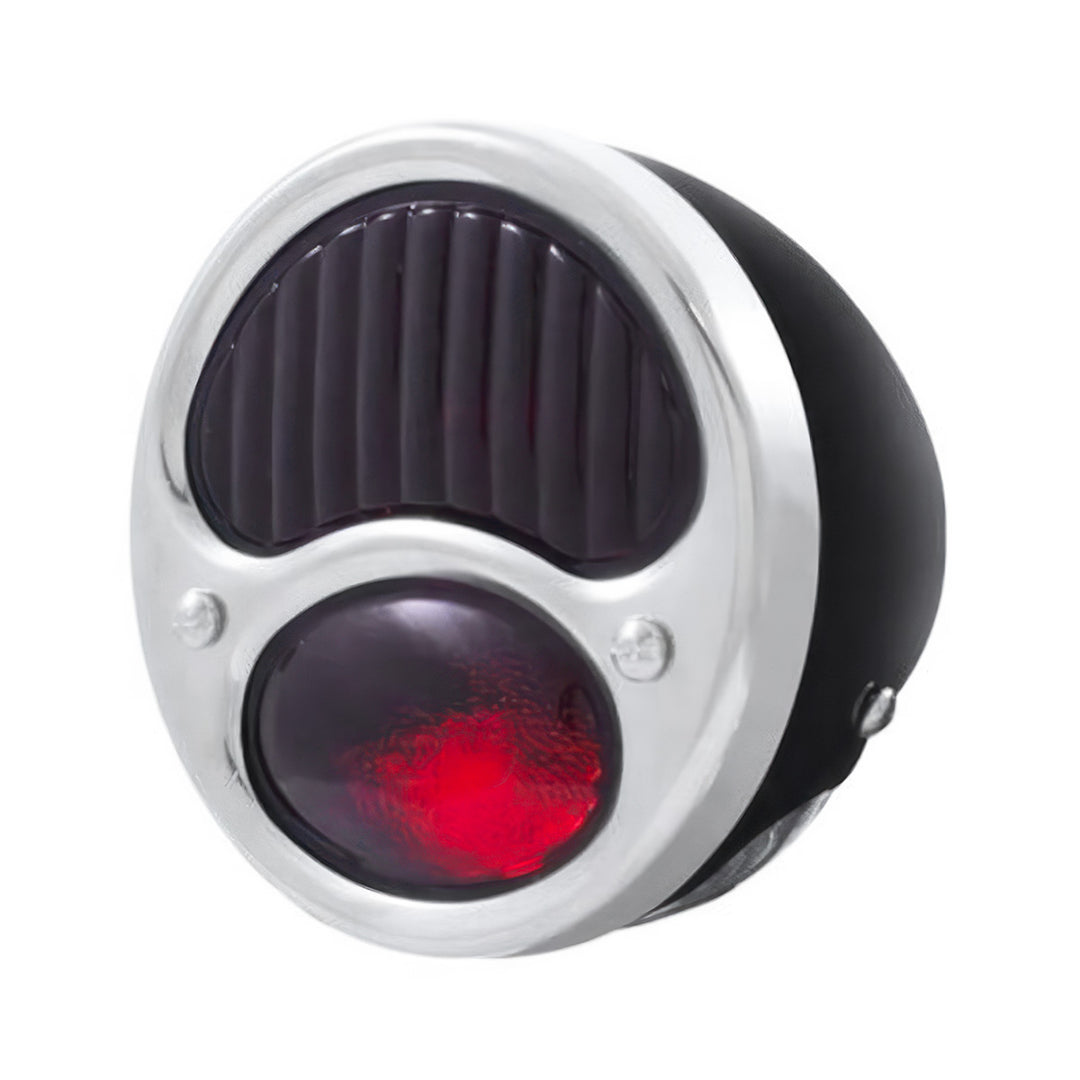 6V Tail Light Assembly With Black Housing &amp; All Red Lens For 1928-31 Ford Model A - L/H - View 1