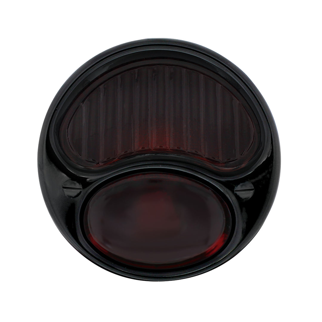 12V Tail Light Assembly With Black Housing, All Red Lens For 1928-31 Ford Model A - L/H - View 4