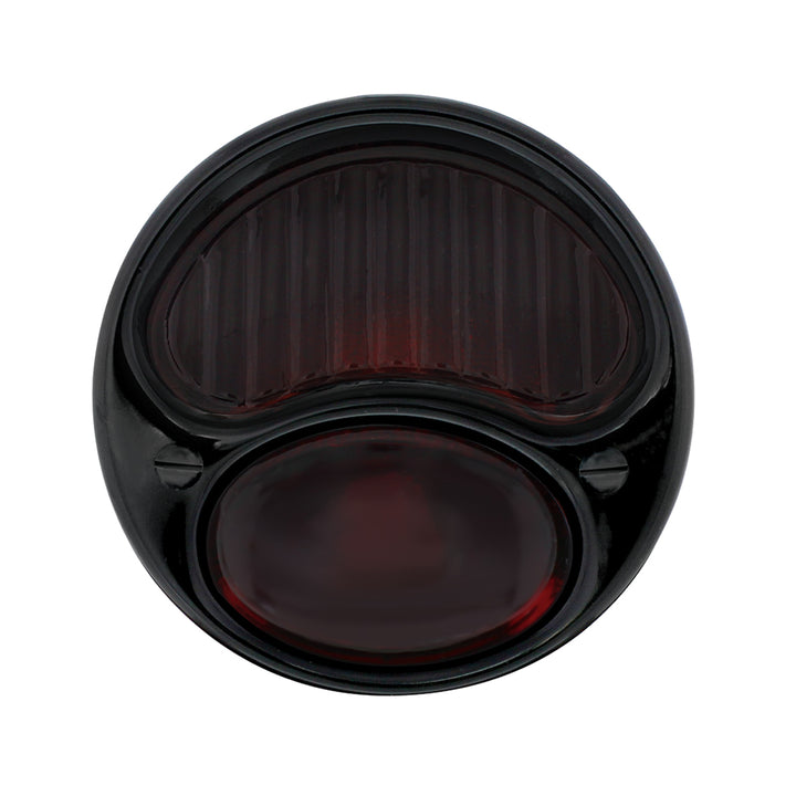 12V Tail Light Assembly With Black Housing, All Red Lens For 1928-31 Ford Model A - L/H - View 4