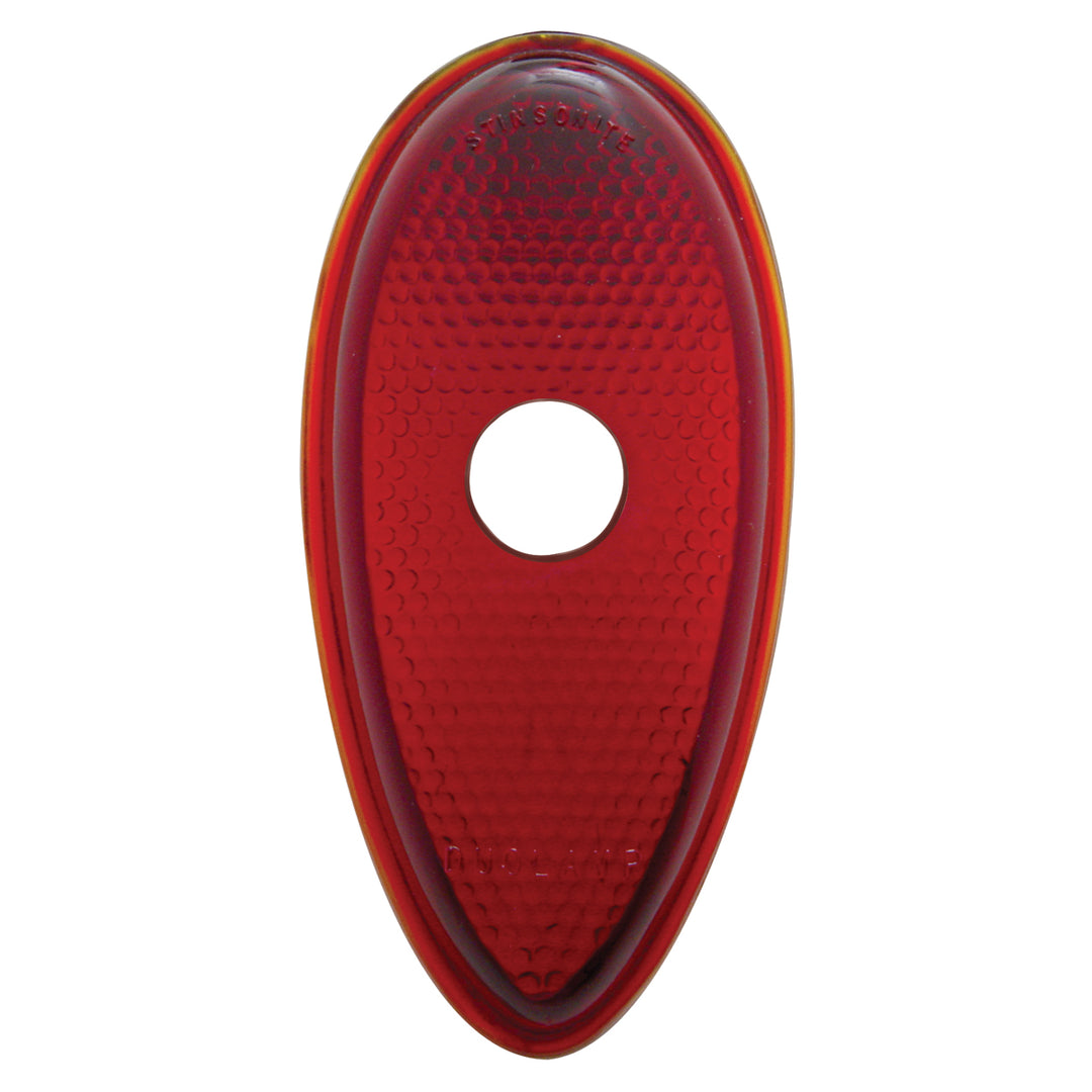 Glass Tail Light Lens With Drilled Out Center Hole For 1938-39 Ford Passenger Car - View 1