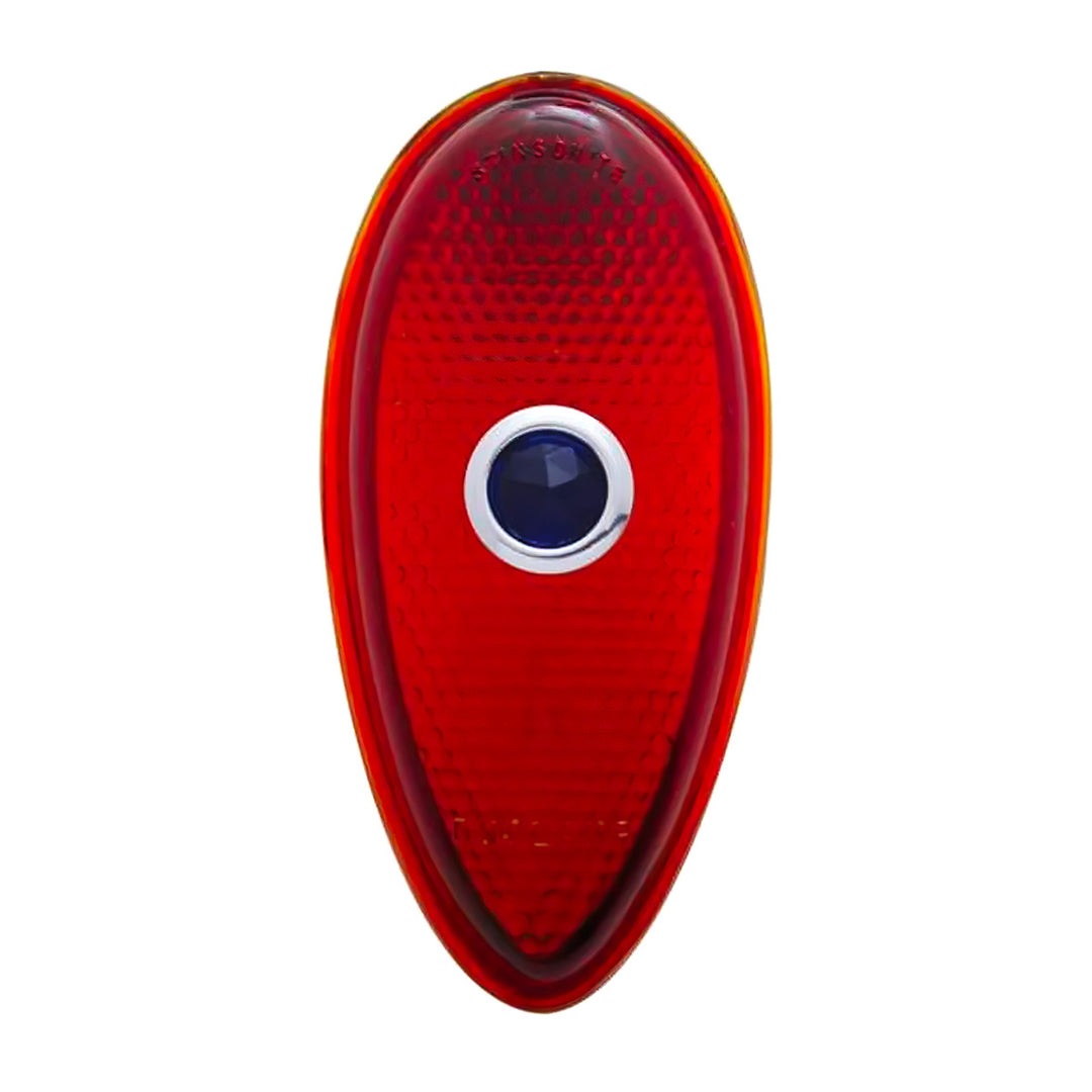 Glass Tail Light Lens With Blue Dot For 1938-39 Ford Passenger Car - View 1